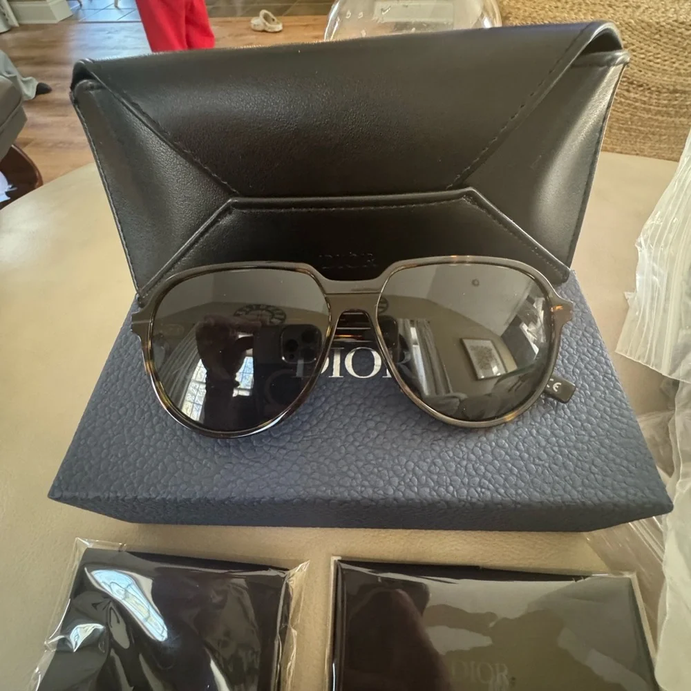 Dior Black Aviator Sunglasses